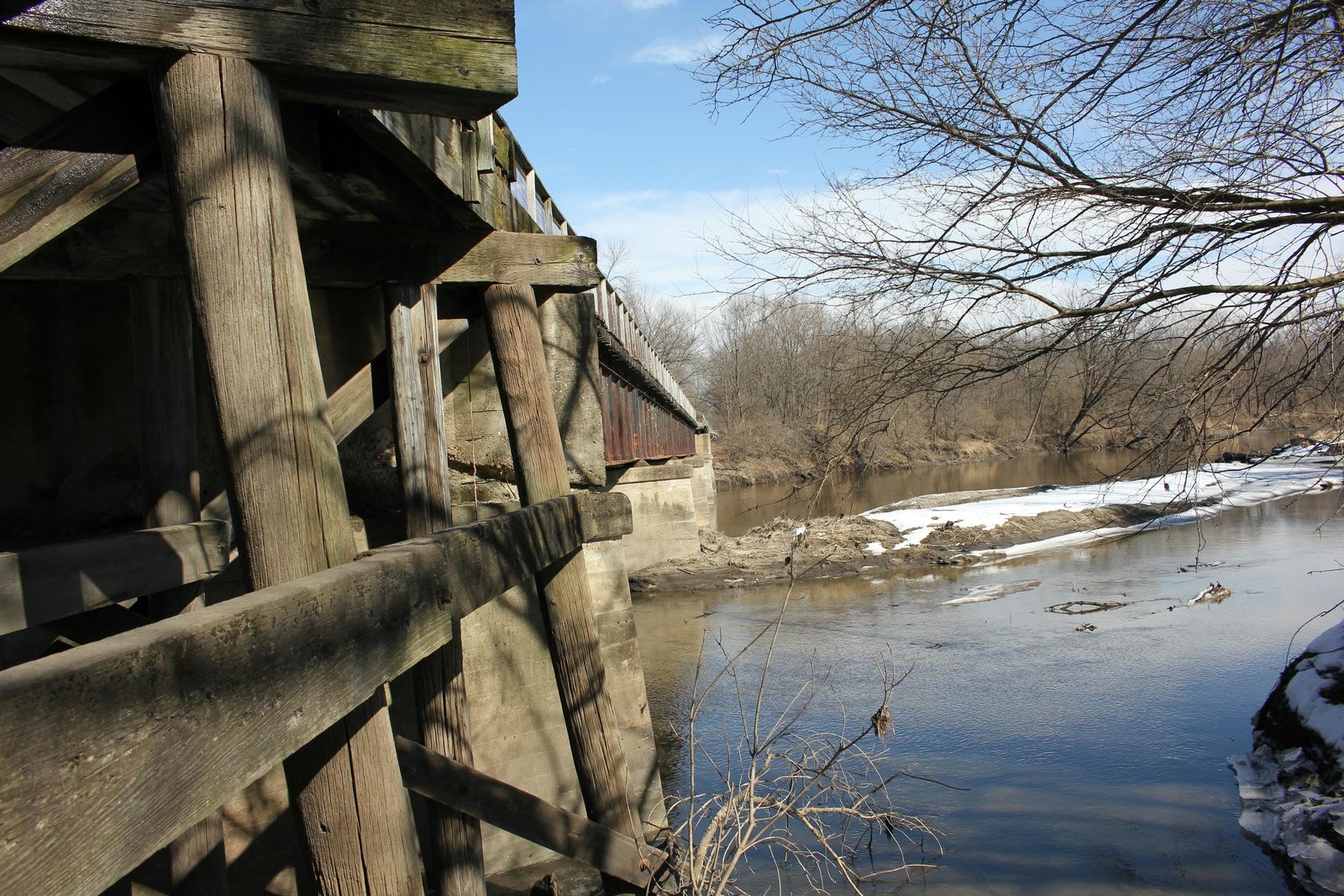 Looking east (railroad north)